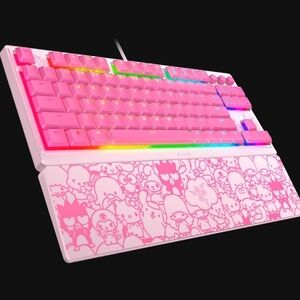 Razer | Hello Kitty | Low-profile RGB Tenkeyless Mecha-Membrane RGB Keyboard